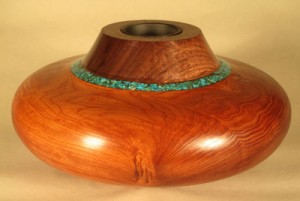 Redwood and Walnut Vase